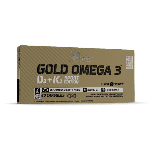 Gold Omega 3 D3+K2 Sport Edition 60 Capsules